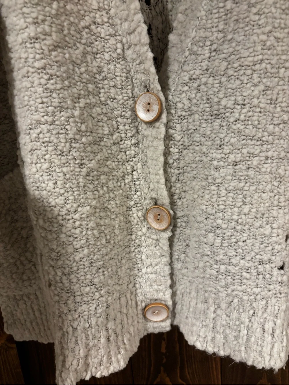 Free People Boucle Cardigan Sweater Large